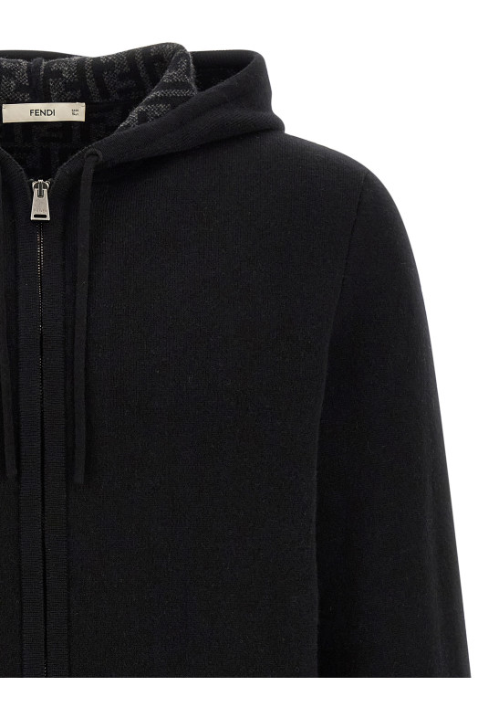 Cashmere hoodie Black