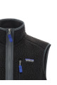 'Men's Retro Pile' vest Black