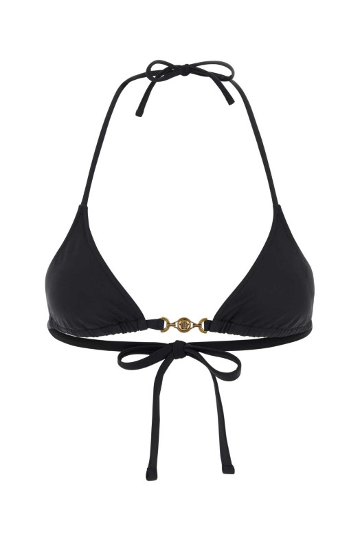 Black stretch nylon bikini top VERSACE (10259661A18655)