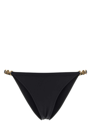 Black stretch nylon bikini bottom VERSACE (10259681A18655)