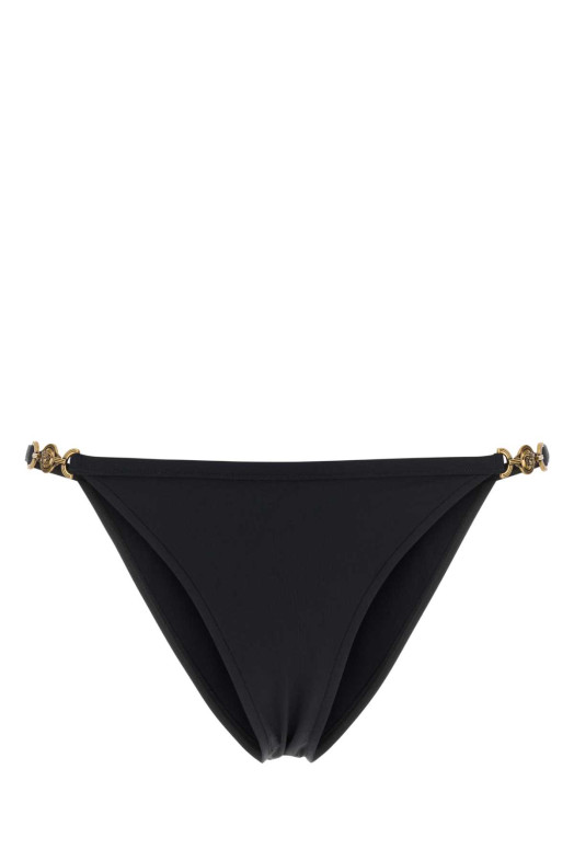 Black stretch nylon bikini bottom VERSACE (10259681A18655)