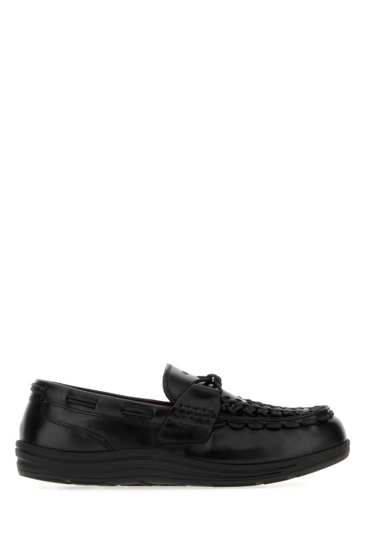 Черные кожаные лоферы Uneek от KEEN (1032748)