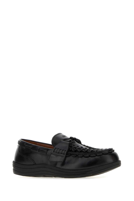 Черные кожаные лоферы Uneek от KEEN (1032748)