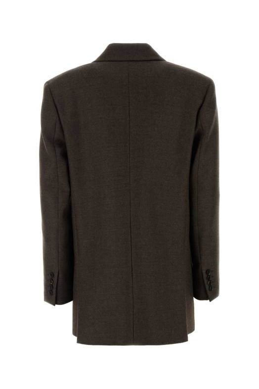 Шерстяной блейзер Pulvino цвета «шоколад» от MAX MARA (2621046103600)