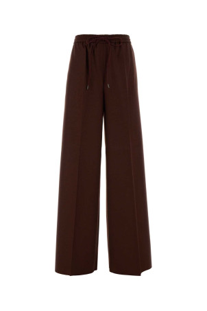 Brown wool Slalom wide-leg pant MAX MARA (2621136183600)