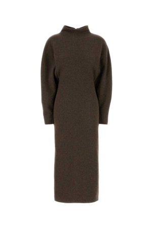 Платье «Tenuta» из смешанной шерсти коричневого цвета от MAX MARA (2621626013600)