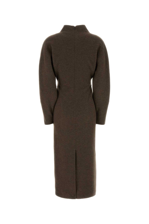 Платье «Tenuta» из смешанной шерсти коричневого цвета от MAX MARA (2621626013600)