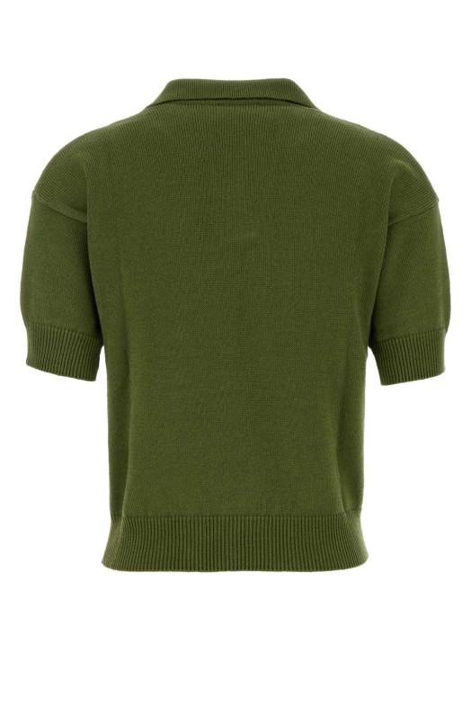 Green cotton Albero polo shirt Black WEEKEND (2625366151600)
