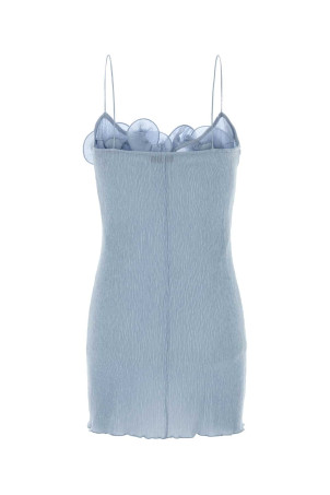 Light-blue stretch crepe mini dress BLUE MAGDA BUTRYM (312426)