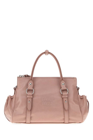 Розовая кожаная сумочка MIU MIU (5BA3332A44)