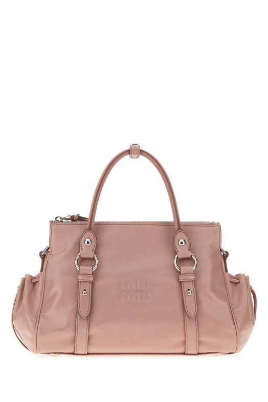 Розовая кожаная сумочка MIU MIU (5BA3332A44)