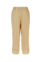 Шёлковые брюки с вышивкой GUCCI (857045ZAM5B)