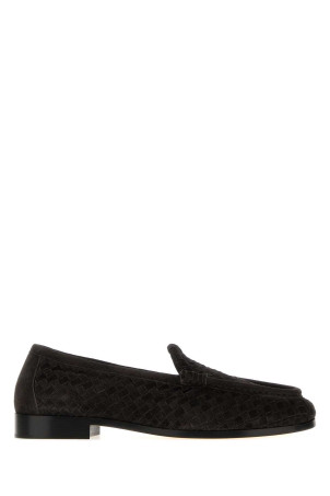 Dark brown suede Silenzio loafers BOTTEGA VENETA (867565V6X21)