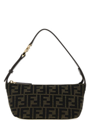Маленькая сумочка FENDI «Vanity» с вышивкой и жаккардовым узором (8BS124B17A)