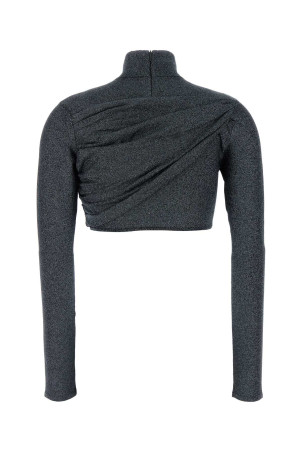 Black viscose blend top GUCCI (A0034GXKFQ0)