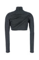 Black viscose blend top GUCCI (A0034GXKFQ0)