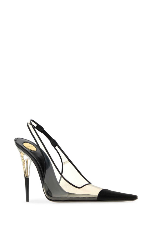 Прозорі туфлі-лодочки Romy з ПВХ від SAINT LAURENT (A007P01F4AP)