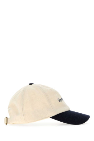 Двоколірна фланелева бейсболка SPORTY & RICH (AC08085300WH114) SPORTY & RICH