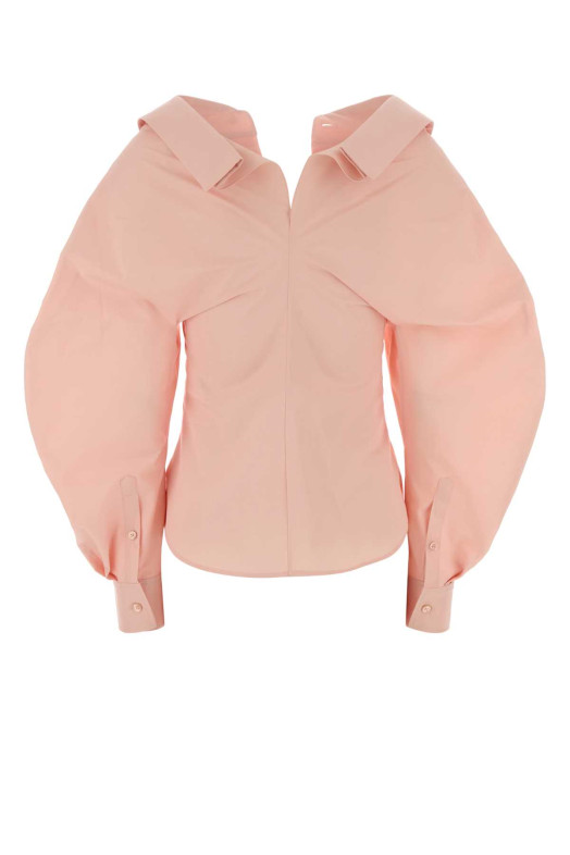 Розовая рубашка из поплина GIVENCHY (BW61K21642)