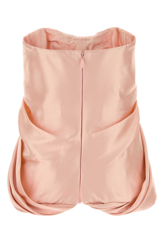 Pastel pink crepe top COSTARELLOS (FW2616)