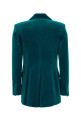 Petrol blue velvet blazer Turquoise COSTARELLOS (FW2648)