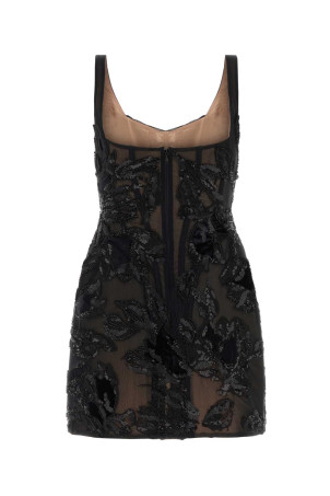 Чорна міні-сукня з тюлю Black COSTARELLOS (FW2652)