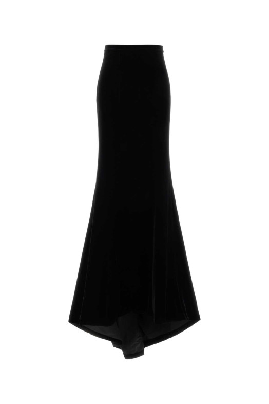 Black velvet skirt Black COSTARELLOS (FW2665)