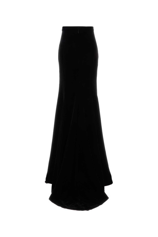 Black velvet skirt Black COSTARELLOS (FW2665)