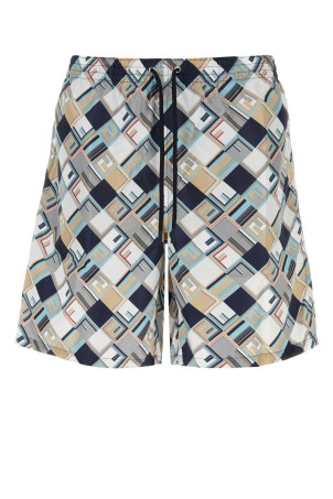 Printed polyester swimming shorts FENDI (FXB134B069)
