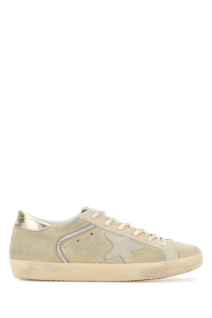 Кроссовки Super Star из замши цвета «мел» бренда GOLDEN GOOSE DELUXE (GWF00101F008094)
