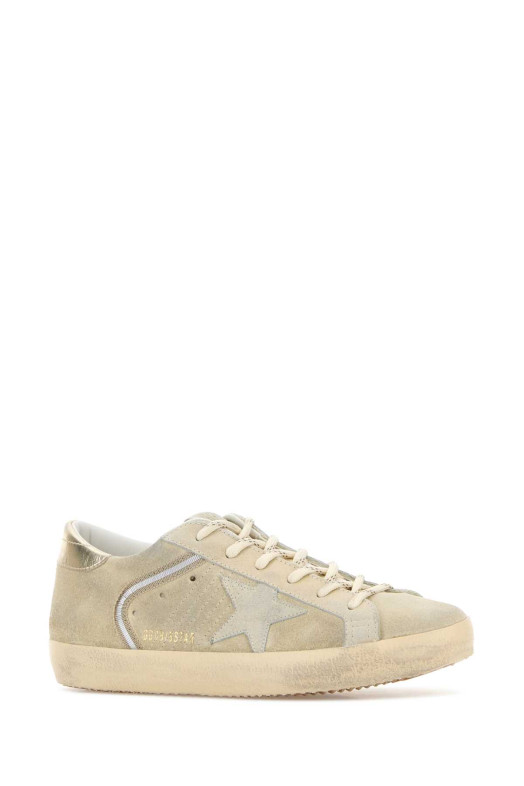 Кроссовки Super Star из замши цвета «мел» бренда GOLDEN GOOSE DELUXE (GWF00101F008094)
