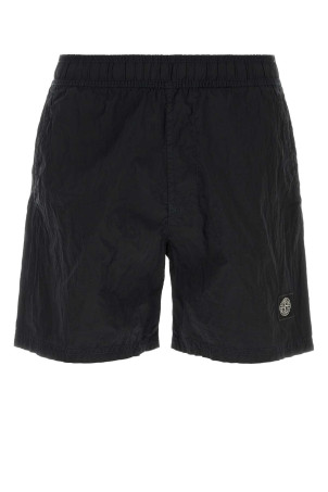 Плавки з нейлону темно-синього кольору Black STONE ISLAND (L1S15B100004S0043)