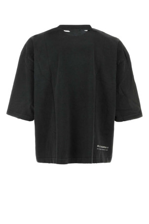 Black cotton oversize Street Moves t-shirt WILLY CHAVARRIA (MUJTE012)
