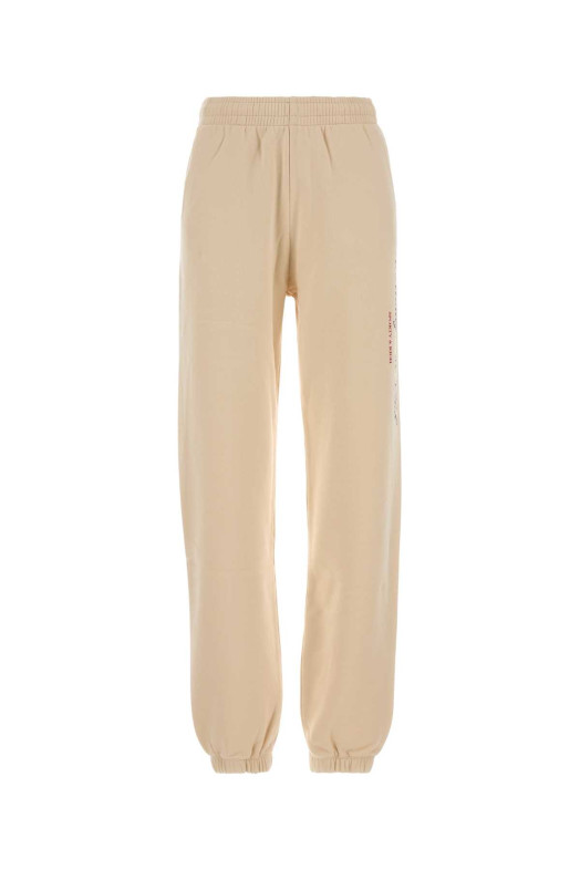 Cream cotton joggers SPORTY & RICH (PA08782000CR01)