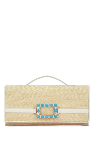 BELLE VIVIER TURQUOISE CLUTCH ROGER VIVIER (RBWAORC6203V79)