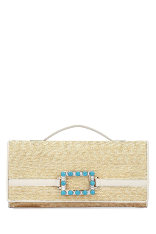 BELLE VIVIER TURQUOISE CLUTCH ROGER VIVIER (RBWAORC6203V79)