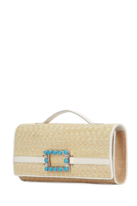 BELLE VIVIER TURQUOISE CLUTCH ROGER VIVIER (RBWAORC6203V79)