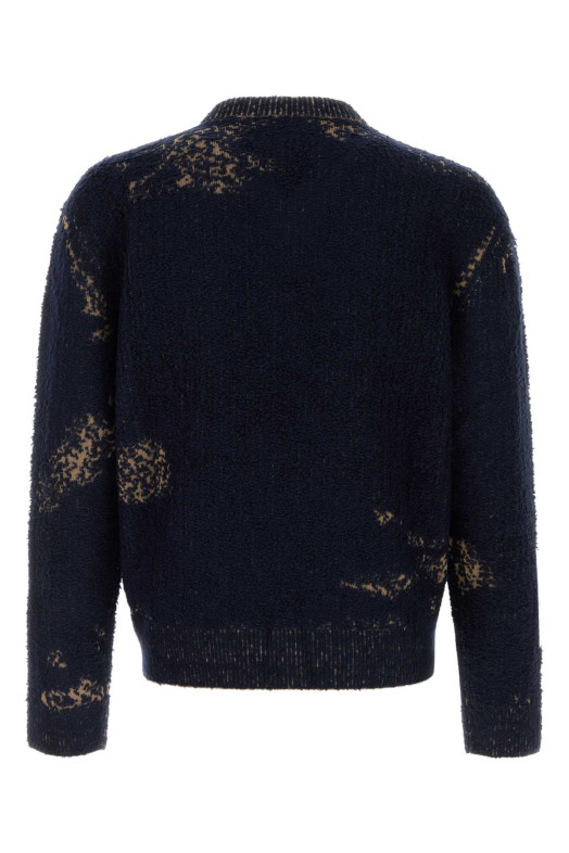 Світло-синій светр із бавовняної суміші MAISON MARGIELA (S67HN0012M13331)
