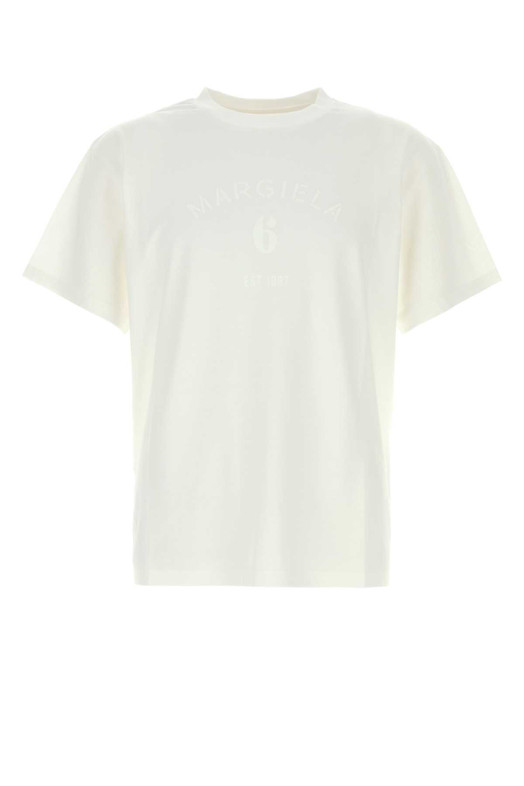 White cotton t-shirt Multicolor MM6 MAISON MARGIELA (SH2GC0048M20048)