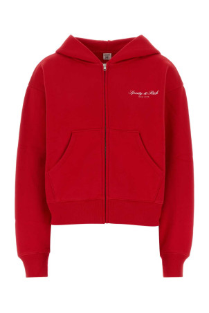 Red cotton sweatshirt SPORTY & RICH (ST10282329RE50)