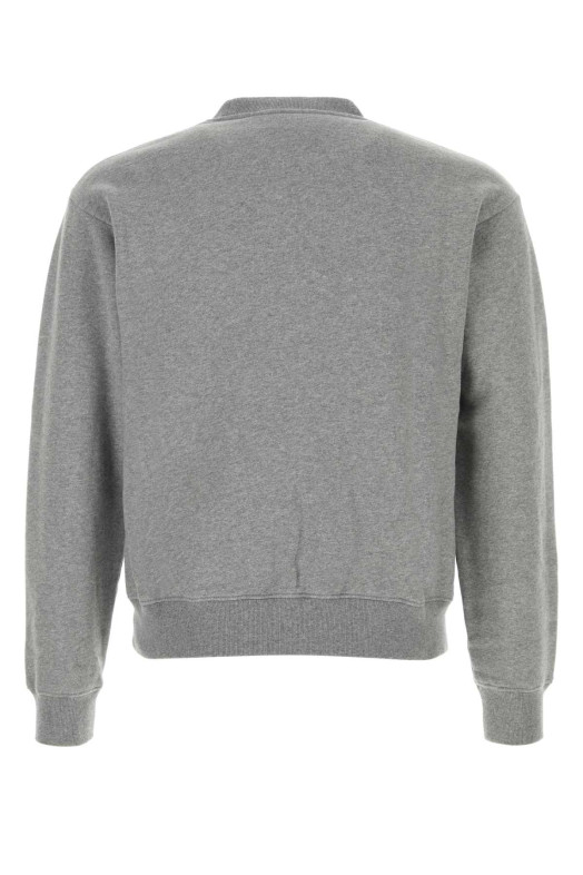 Melange grey cotton sweatshirt SPORTY & RICH (ST10382000BL30)
