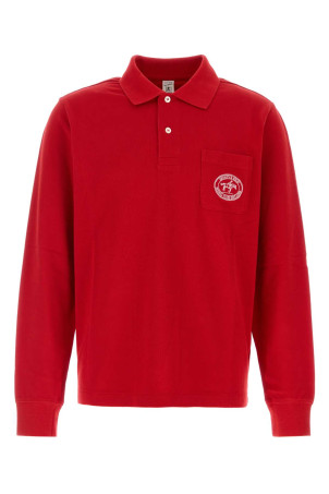 Red piquet polo shirt SPORTY & RICH (TO08685244RE15)