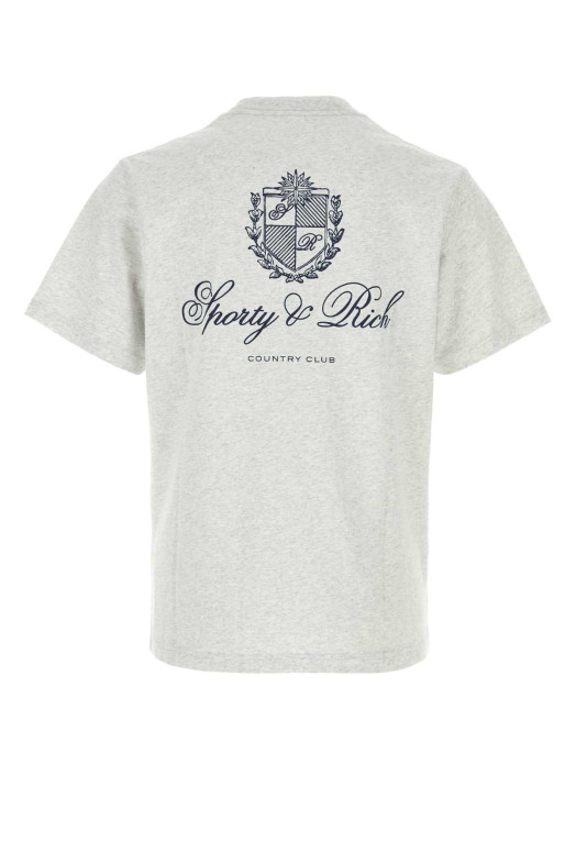 Grey cotton t-shirt SPORTY & RICH (TO11985274GY03)