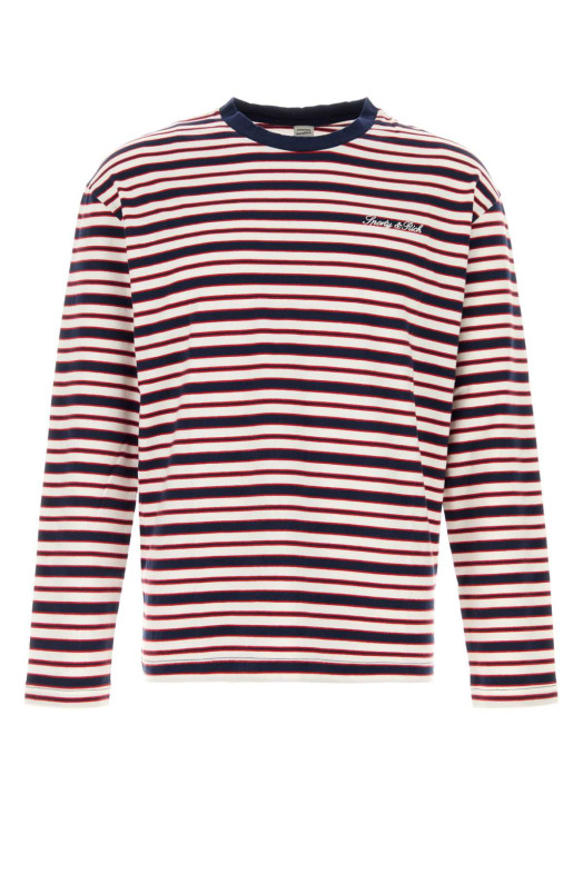 Embroidered cotton t-shirt SPORTY & RICH (TO12485326ST74)