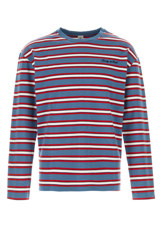 Embroidered cotton t-shirt SPORTY & RICH (TO12485326ST75)