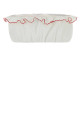 White poplin crop-top MIU MIU (TP9164SOOO197F)