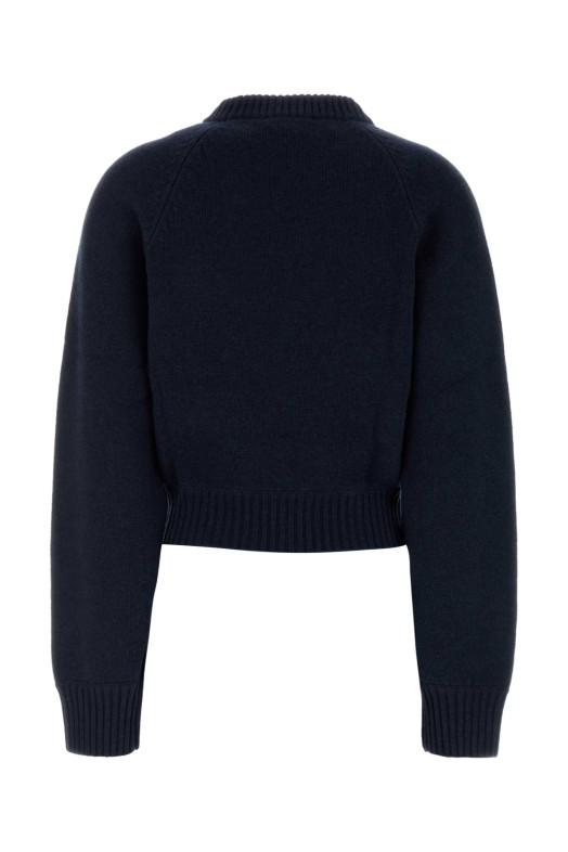 Navy blue wool sweater SPORTY & RICH (WS11785000BL106)