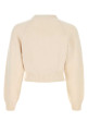 Cream wool sweater SPORTY & RICH (WS11785000WH37)
