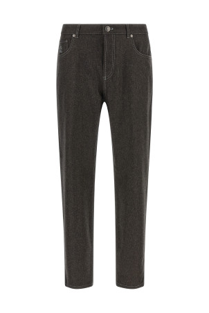 Фланелеві штани, сірі BRUNELLO CUCINELLI M038PF1012CEQ58