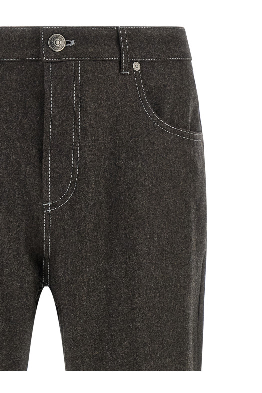 Фланелеві штани, сірі BRUNELLO CUCINELLI M038PF1012CEQ58
